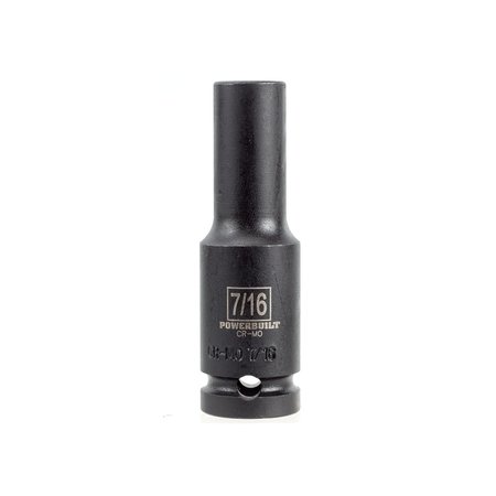 POWERBUILT 1/2" Drive 7/16" Deep Impact Socket 647297